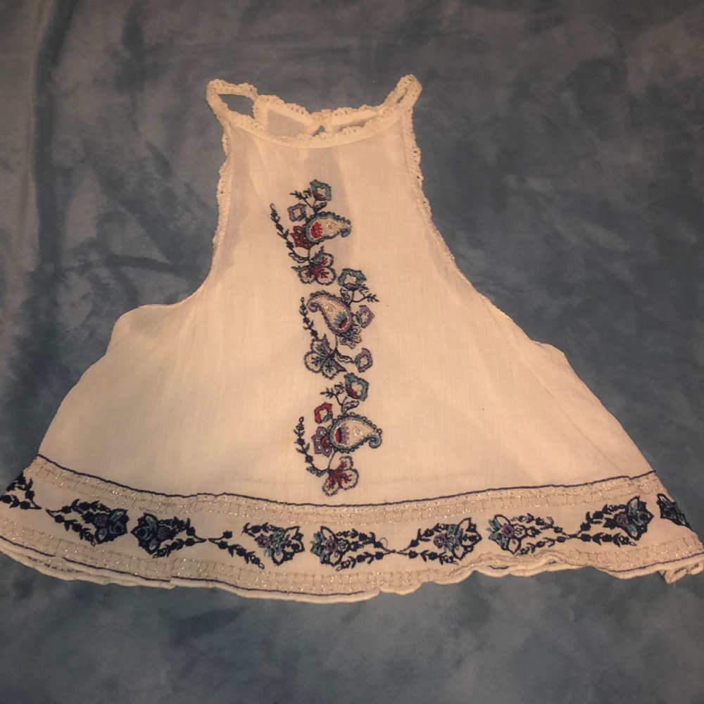 Urban Outfitters Embroidered Crop Top